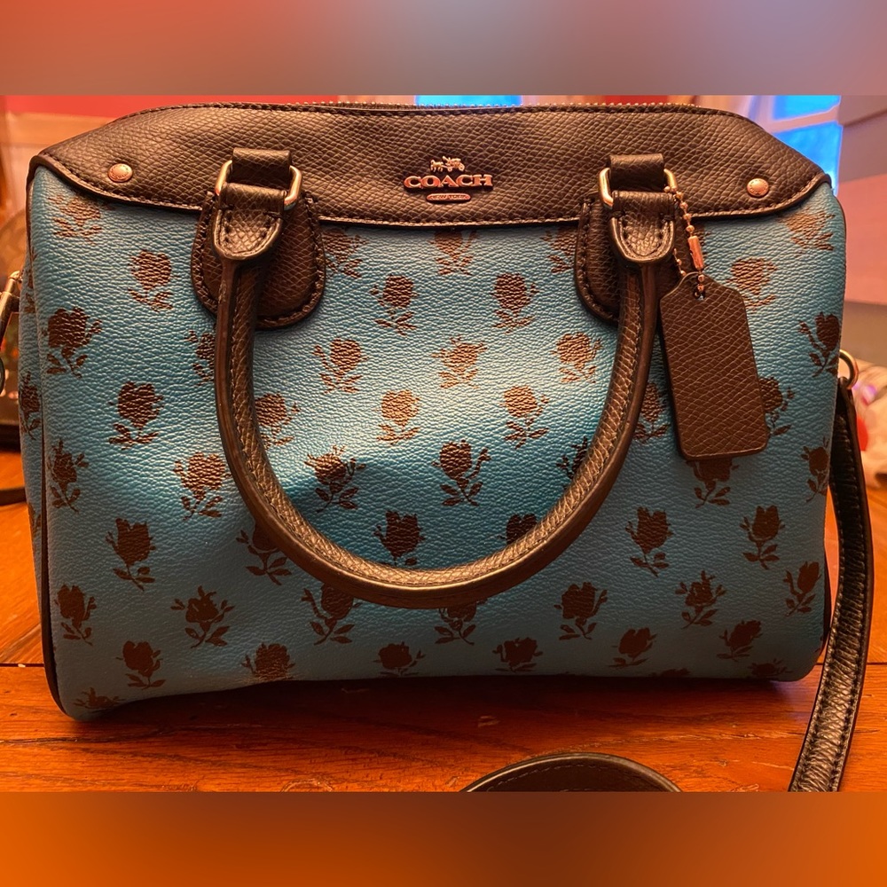 COACH Blue Flower Bag